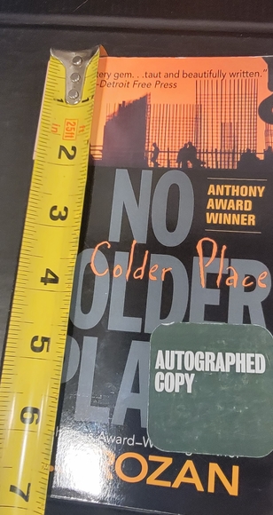 No colder Place by S.J. Rozan, Autographed Paperback - Picture 6 of 9